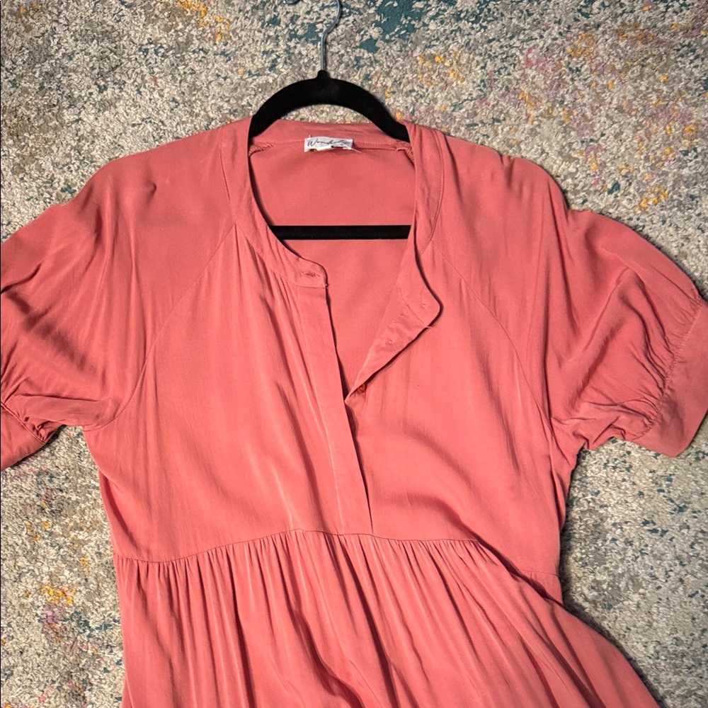 Wonderly Coral Maxi Dress - Picture 7 of 9